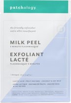 Patchology FlashMasque Milk Peel Sheetmasker - Peeling Gezichtsverzorging - Exfoliërend, Kalmerend en Hydraterend -  Set 4 maskers
