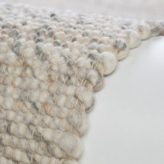 Ivory Tapijt Laagpolig Wollen Vloerkleed - Omid Quality Wool - 120x170cm-  Modern -... | bol.com