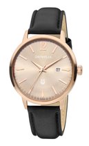 Orphelia Zoom OR61604 Horloge - Leer - Zwart - Ø 42 mm