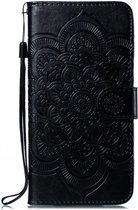 Hoesje Portemonnee met Mandala Print Zwart Geschikt voor Samsung Galaxy M21