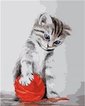 Protsvetnoy Paint by Numbers | Kitten with a Red Clew - MG2075E