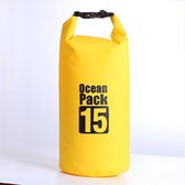 Doodadeals® Ocean Pack 15 liter | Drybag | Outdoor Plunjezak | Waterdichte zak | Geel