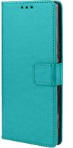 Motorola Moto G8 Power Hoesje Turquoise - Portemonnee Book Case - Kaarthouder & Magneetlipje