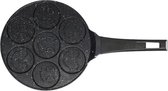 Bol.com Crêpemaker - pancake pannenkoeken 7 kop x ø 8cm met figuur - ø26cm aanbieding