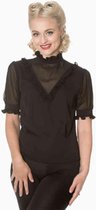 Banned Blouse -XL- Breaking rules Kant Zwart