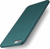 Ultra thin geschikt voor Apple iPhone 8 Plus / 7 Plus case - groen  met Privacy Glas
