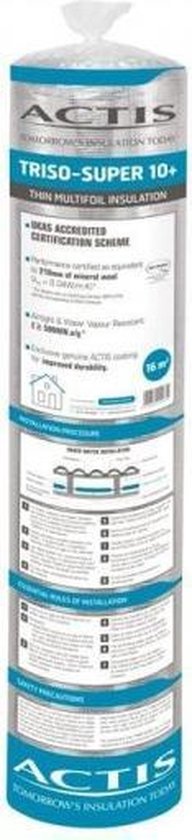 Actis Isolatie Triso Super 10 24mm 12,5 x 1,6 m | bol