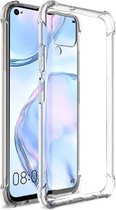 DrPhone P40 Lite / Nova 6 SE TPU Hoesje - Siliconen Bumper Case met Verstevigde randen – transparant