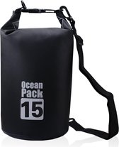 Ocean Pack 15 liter - Zwart - Drybag - Outdoor Plunjezak - Waterdichte zak