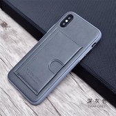 Puloka Card Bag Series + Standaard Genuine Leather Samsung Galaxy S10 Plus GRIJS