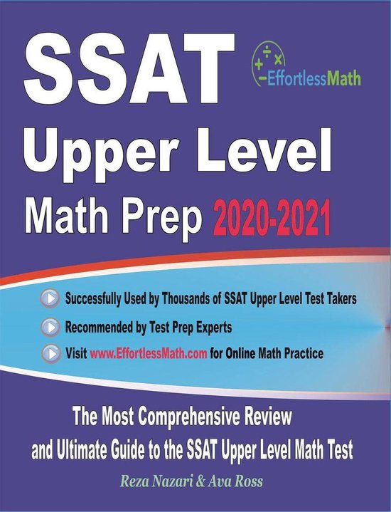 SSAT Upper Level Math Prep 2020-2021 - cover