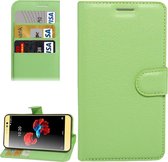 Voor ZTE A910 litchi textuur horizontale flip pu lederen tas met houder & kaartsleuven & portemonnee (groen)