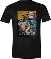 Demon Slayer - Group Image Mannen T-Shirt - Zwart - M