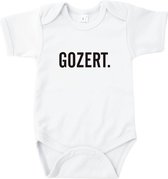 Rompertjes baby met tekst - Gozert - Romper wit - Maat 62/68