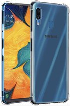 Samsung Galaxy A30 Backcover - Transparant Shockproof - Soft TPU