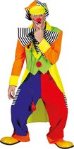 Funny Fashion - Clown & Nar Kostuum - Olaffio Clown - Man - multicolor - Maat 52-54 - Carnavalskleding - Verkleedkleding