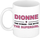 Dionne The woman, The myth the supergirl cadeau koffie mok / thee beker 300 ml