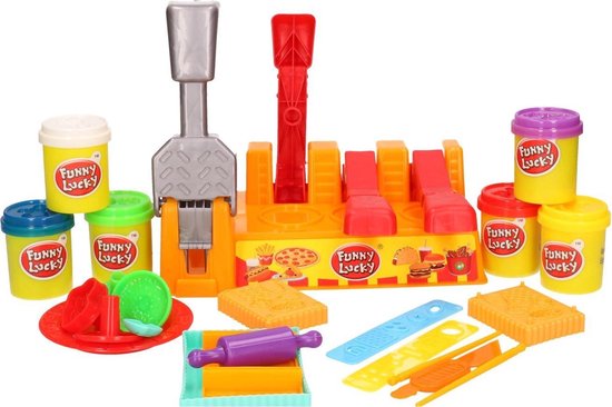 Klei speelset hamburgers maken met 6 kleuren klei en accessoires -  Speelgoed -... | bol.com
