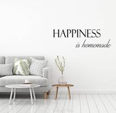 Muursticker Happiness Is Homemade - Groen - 80 x 24 cm - slaapkamer engelse teksten woonkamer