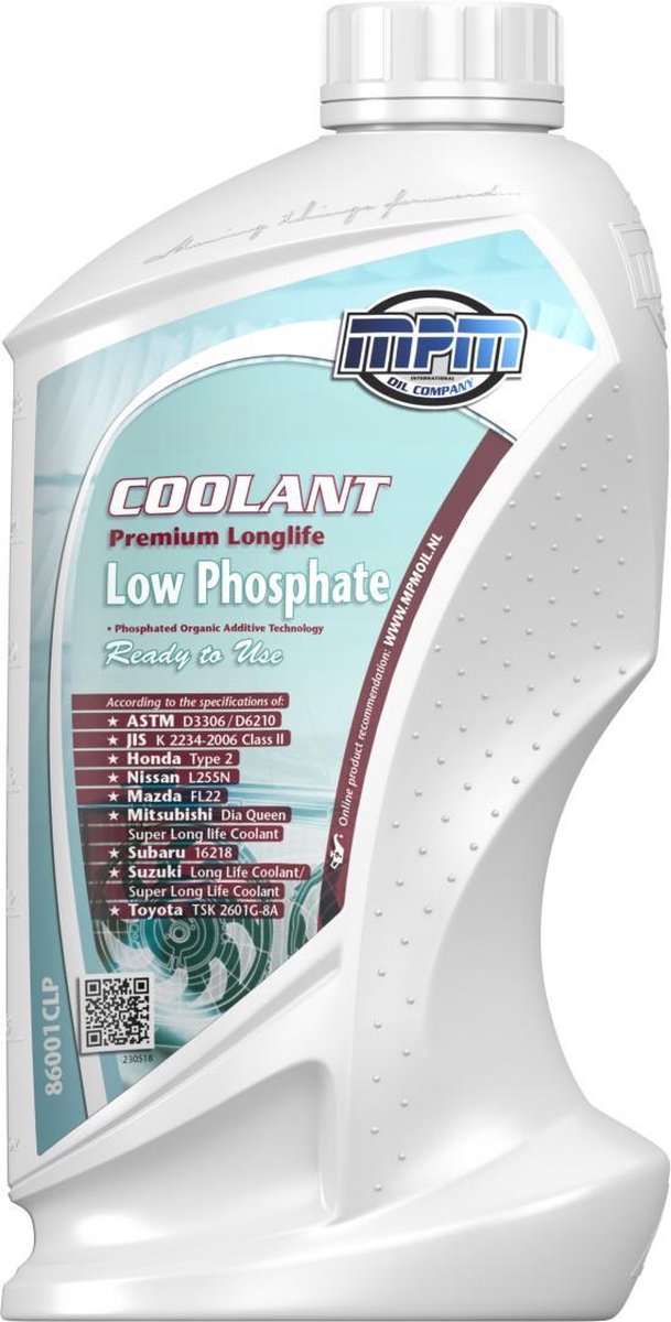 MPM Koelvloeistof -37 graden low phosphate - 1 liter
