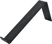 GoudmetHout Industriële Plankdrager L-vorm 25 cm - Per stuk - Staal - Mat Blank - 4 cm x 25 cm x 15 cm