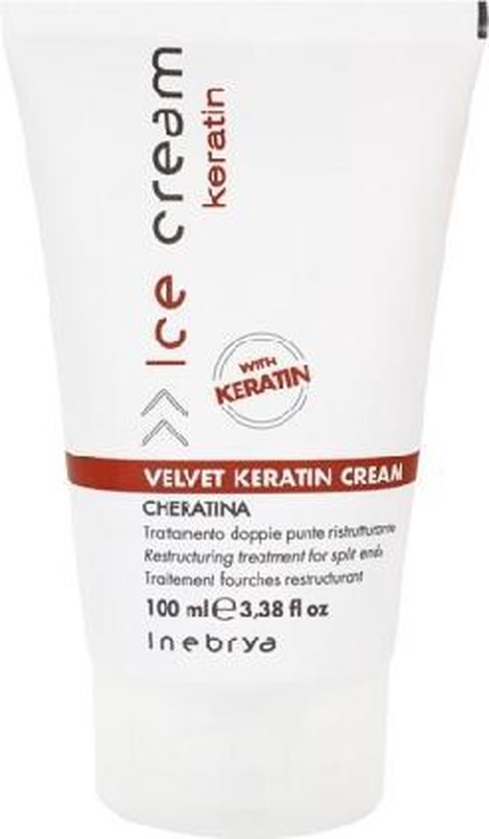 Inebrya - Ice Cream Keratin Velvet Keratin Cream Restructuring Treatment For Split Ends 100Ml