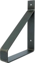 GoudmetHout Industriële Plankdrager 20 cm - Per stuk - Staal - Mat Blank - 4 cm x 20 cm x 25 cm