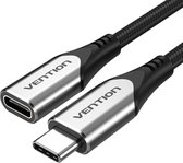 Vention USB C 3.1 Verlengkabel - 4K 60Hz, 5Gbps en 3A Fast Charge - 1 Meter