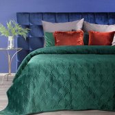 Luxe bed_deken_Brulo_Polyester_sprei_170x210 cm_Gewicht-260+75+120 GSM__donker groen