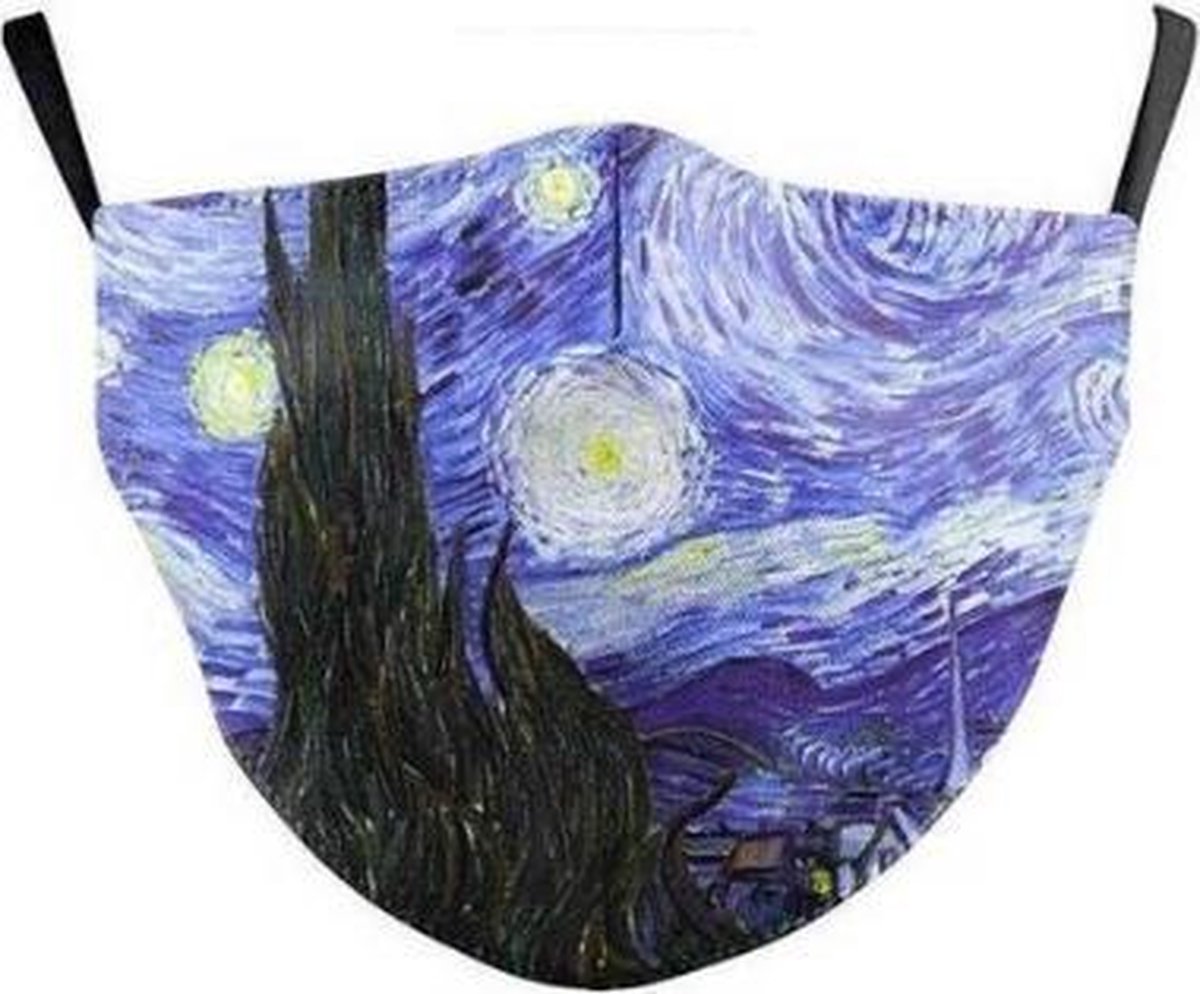 Zinaps Deluxe - Van Gogh - Mondkapje - Katoen - Wasbaar - Mondmasker - |  bol.com