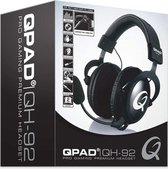 QPAD - QH-92 High End Stereo Gaming Headset, Gesloten Oor, Ruisonderdrukking afneembare Microfoon, Multiplatform