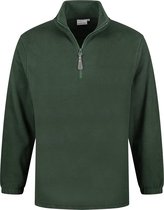 Santino fleece sweater Serfaus - donkergroen - maat S