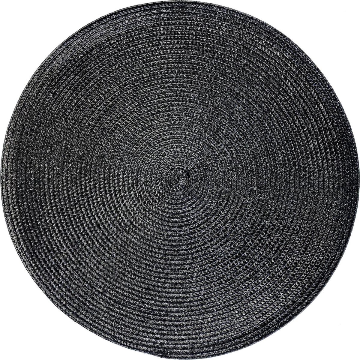 Lucy's Living Luxe Placemat HUS - zwart - ø 39 cm - polypropyleen