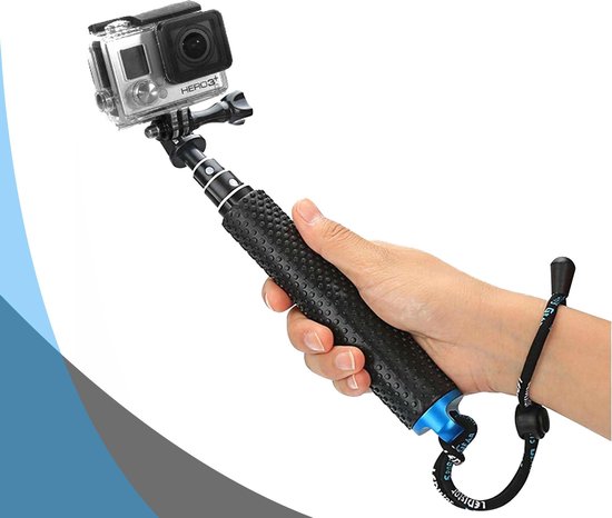 Waterproof GoPro Selfiestick - Action Cam - Gratis Draaisleutel -  Uitschuifbaar -... | bol.com