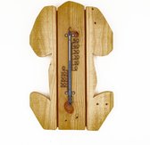 Buitenthermometer - Hond - Hout - Handgemaakt - Tuindecoratie - Buiten - Thermometer 24 cm