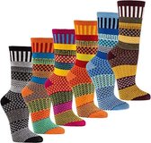 "Multi kleuren" wollen sokken. 39-42. 2 paar