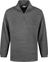 Santino fleece sweater Serfaus - Antraciet - maat 3XL