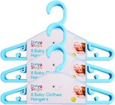 FIRST STEPS - 24 kledinghangers voor baby en kind - blauw