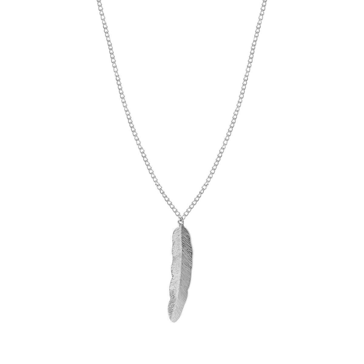 24/7 Jewelry Collection Veer Ketting - Dames - Bijou Legering Zilverkleurig - 60 cm