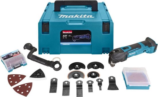 Makita DTM51ZJX3 Multitool - Incl. koffer en 16 accessoires - Losse Body (geleverd zonder accu en lader)
