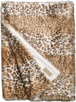 Hoge kwaliteit Plaid - Winterhome - Snow Leopard - 200 x 140 - Heerlijk Zacht Imitatiebont - Fluwelen binnenkant