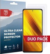 Rosso Geschikt voor Xiaomi Poco X3/X3 Pro Screenprotector Ultra Clear Folie Duo Pack