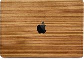 Kudu MacBook Pro 16 inch (2019-2020) SKIN - Restyle jouw MacBook met écht hout - Gemakkelijk aan te brengen - Handgemaakt in NL - Zebrano