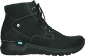 Wolky Veterschoenen Whynot zwart nubuck