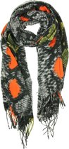 Sjaal Slangenprint Oranje/Geel
