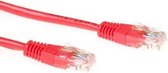 ACT IB5500 - Cat 5 UTP-kabel - RJ45 - 0.5 m - Rood