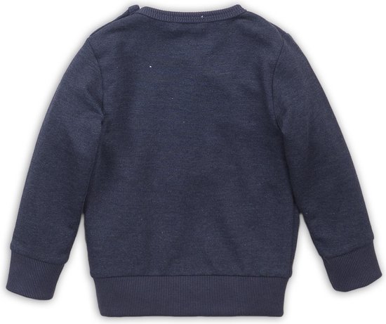 | Dirkje Baby sweater Navy melee + ochre Dirkje sweater navy ochre Ik Ben Zo Mooi