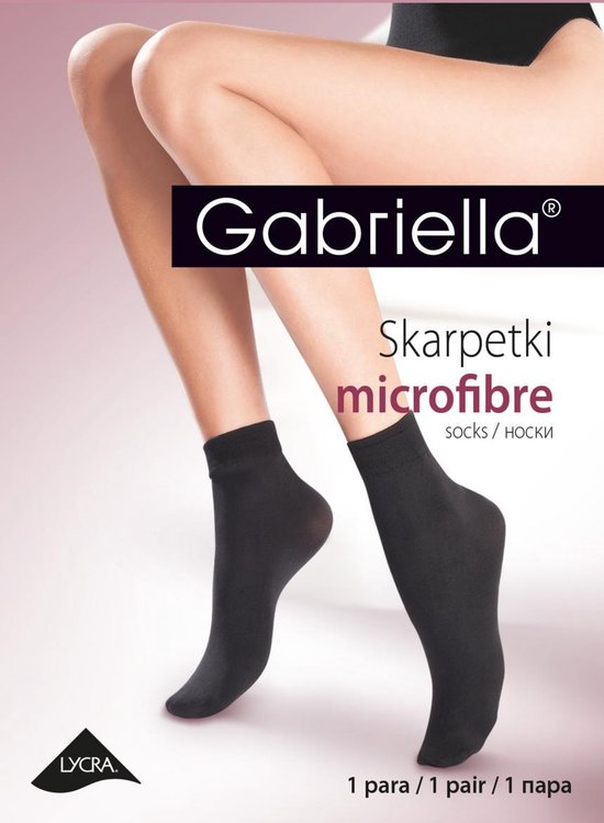2 pack Gabriella Microfiber Pantysokjes 50 DEN, Zwart, One size - Gabriella