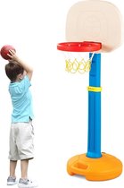 Bobby's Basketbalstandaard Kinderen - Hoogte Verstelbaar - Mand Met Handgreep - Buiten - Binnen - Speelgoed - Geschenk - Sinterklaas - Kerst - 43 x 43 x 12 cm