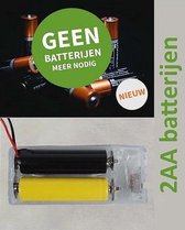 Batterijlader - adapterset - batterijvervanger - kerstverlichting - voor 2 X AA-batterijen
